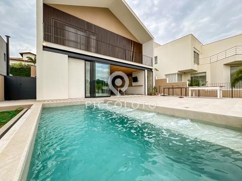 Sobrado à venda em Campinas, Loteamento Parque das Sapucaias, com 3 suítes, com 434 m²